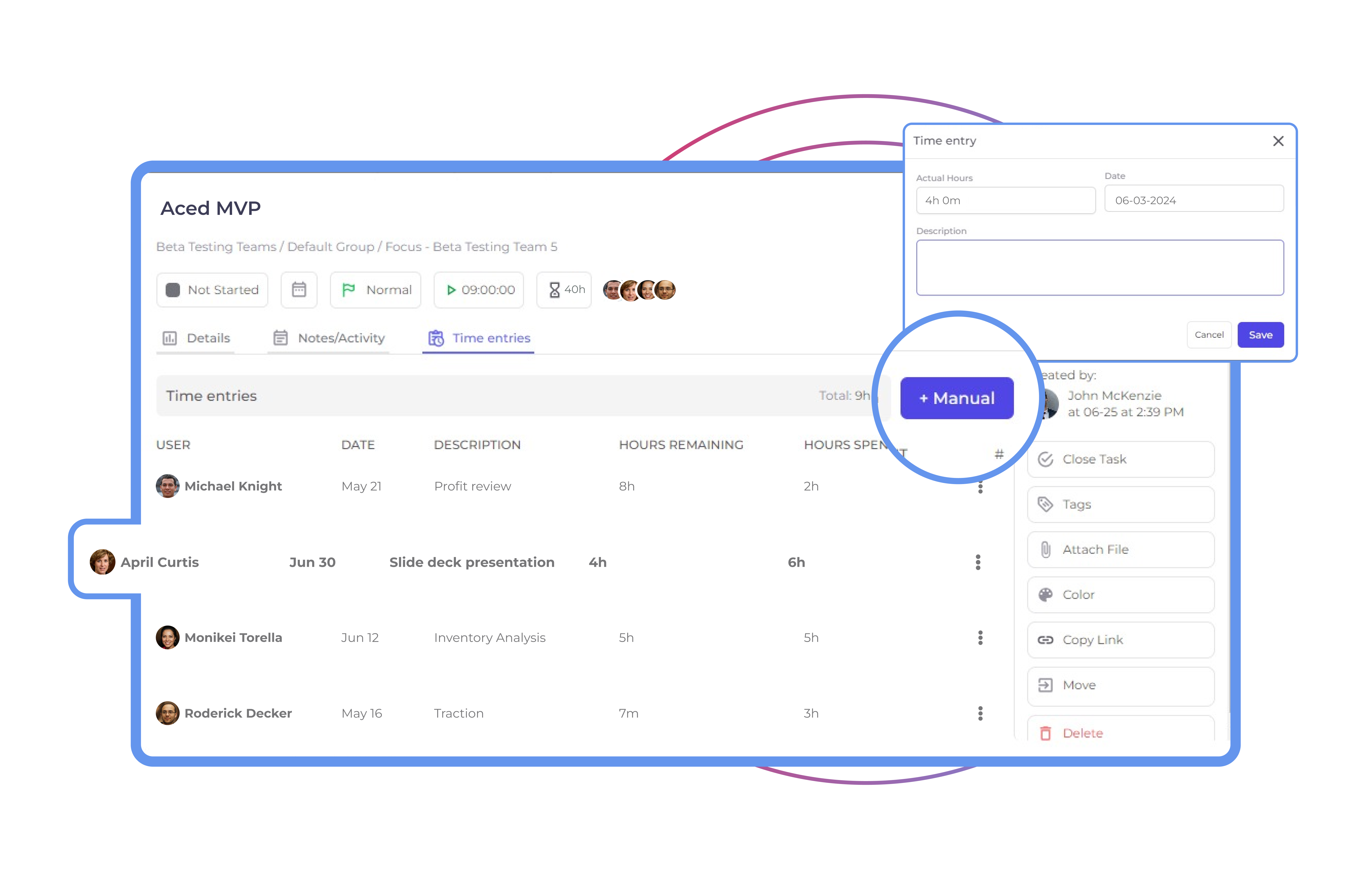 Acedboard Hour Tracker