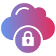 secure cloud icon